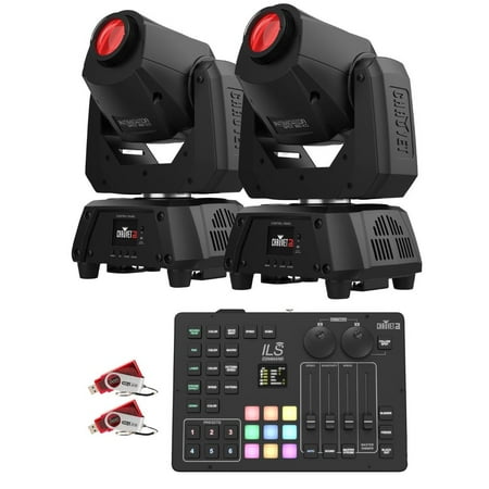 Chauvet DJ Intimidator Spot 160 ILS Compact Moving Head Light with FREE ILS Command Lighting Controller Package