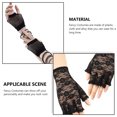 thumbnail image 3 of Advancent 1 Set Fancy Dress Costume Fishnet Clothing Gloves Accessories Women Supply Outfits 80s Party Special for Halloween Type3 NO3, 3 of 6
