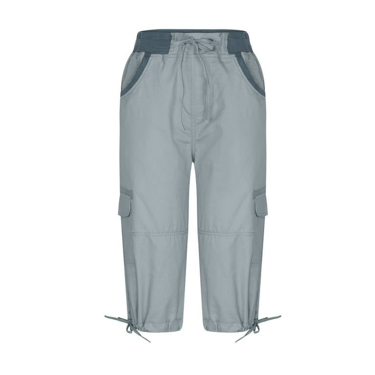 Cargo Pants for Women Capri Cargos High Waisted Streetwear Summer