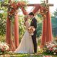 thumbnail image 3 of Tela para drapear con forma de arco de boda, gasa transparente, terracota, 8,5 x 5,8 m, 3 of 8