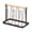 Bronze Coffee A, variant on mdesiwst Iron Cup Drying Rack with Wood Handle & Drip Tray Baby Bottle Dryer Holder Space-Saving Countertop Organizer for Mugs Glasses Kitchen Countertop Organization