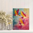 thumbnail image 2 of Colorful Flying Birds Watercolor Canvas Print, Wall Art Decor for Living Room Bedroom Office, 2 of 8