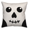 thumbnail image 2 of Creative Products Skull Face 18x18 Spun Poly Pillow, 2 of 3