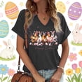thumbnail image 4 of MuXiKeJi Clothes Tshirts Shirts for Women Happy Easter Cartoon Bunny Short Sleeve T Shirt Top Fashion Blouse Going Out Summer Outfits, 4 of 4