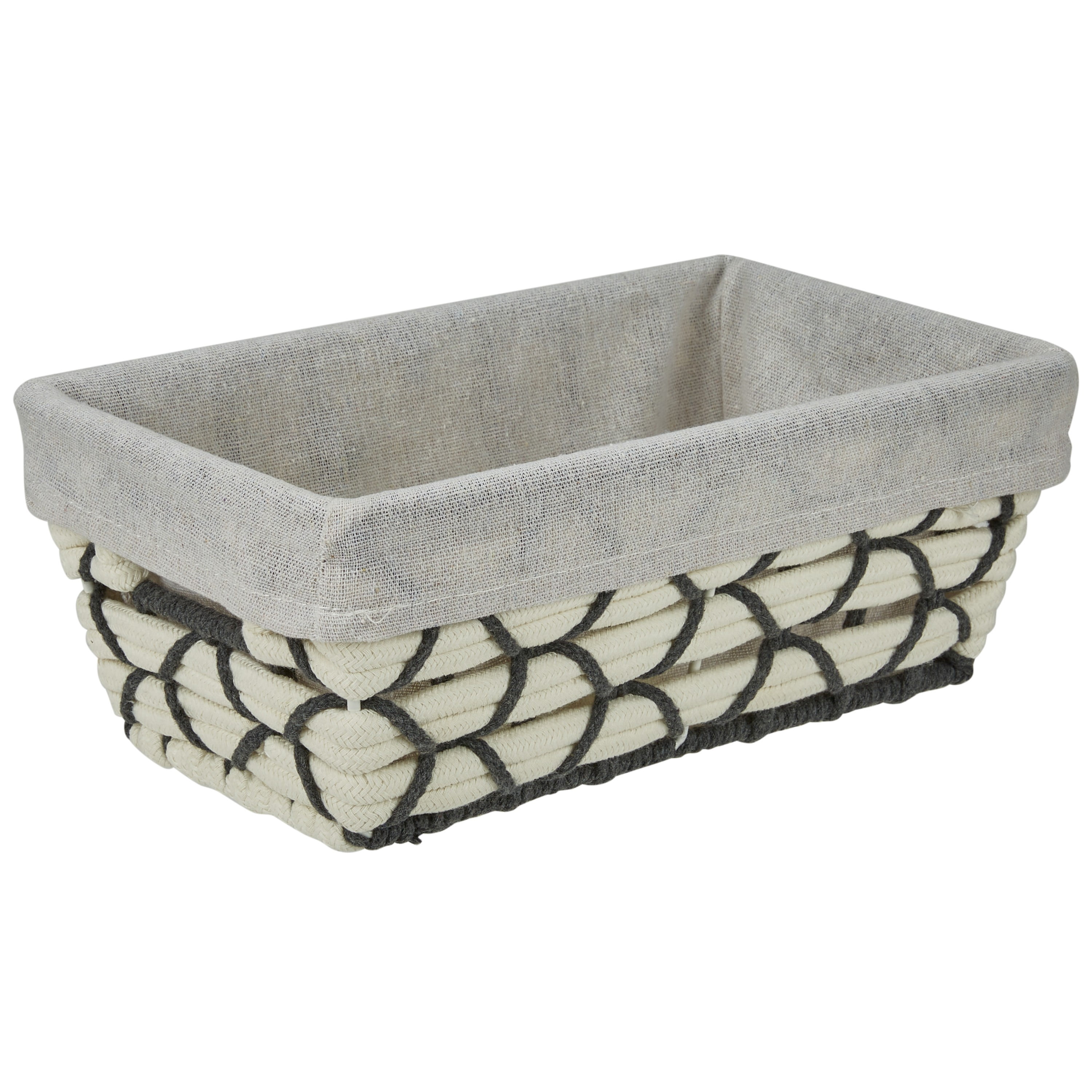 Simplify Small Shelf Woven Tote in White