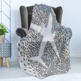 thumbnail image 4 of Travel Soft Flannel Fleece Blanket, Airplane in the Sky with Doves Bird Hummingbird Flock Adventure Vacation, Cozy Plush for Indoor and Outdoor Use, 50" x 60", Pale Blue Black White, by Ambesonne, 4 of 5