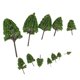 thumbnail image 3 of 12 Piezas Modelo Verde de Múltiples Escalas, Diseño de árboles, Tren, Paisaje Ferroviario, 1: 50-1: 500 Baoblaze Árbol modelo, 3 of 7