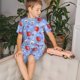 thumbnail image 4 of Fotbe coffee love cup winter Pijama Estampada de 2 Piezas para Niños – Ropa de Dormir de Manga Corta Cómoda para Niños y Niñas, Camiseta y Shorts de Algodón-4X-Large, 4 of 6