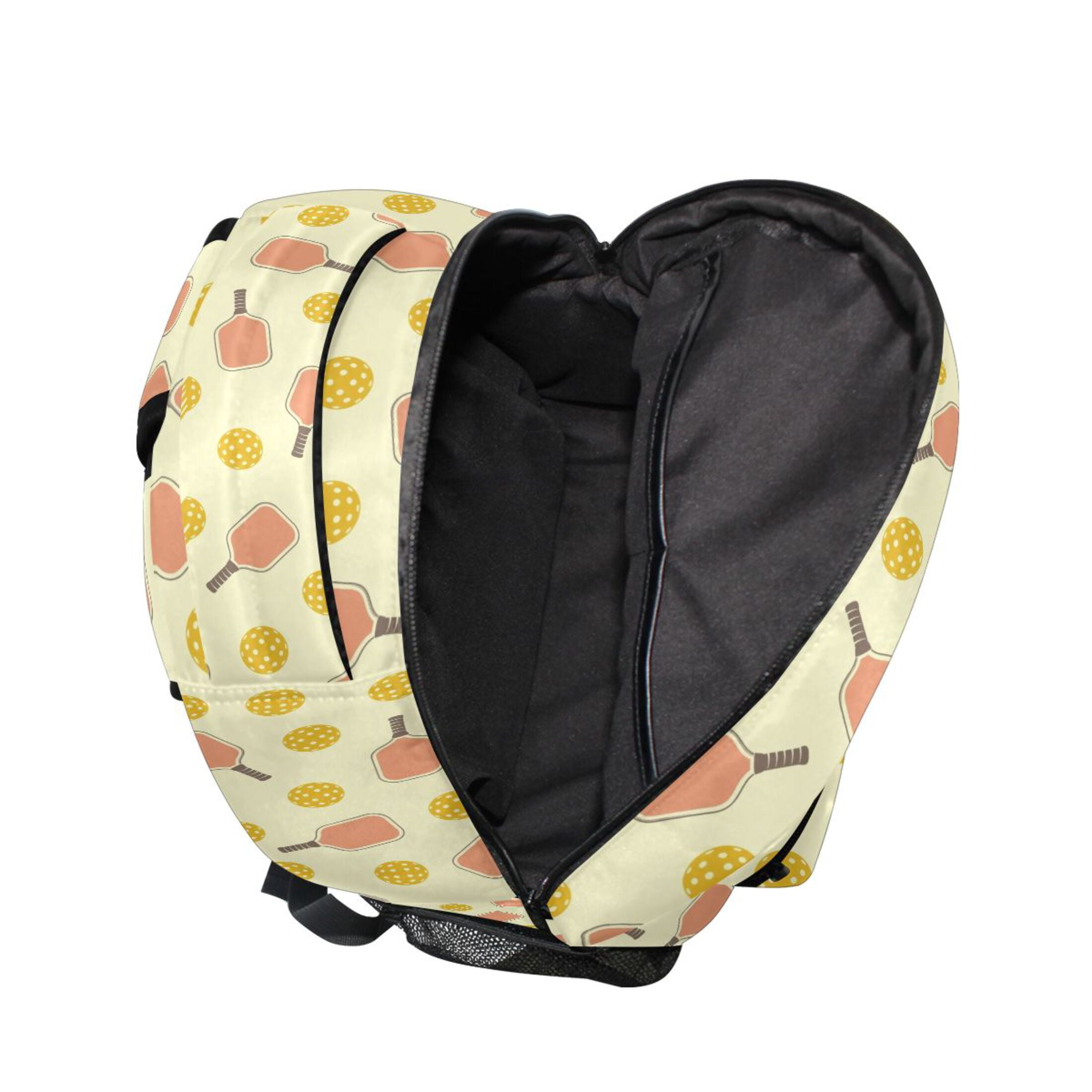 ALAZA Stylish Backpack Yellow Pickleball Balls Elementary Bookbag Personalized Laptop School Bags Travel Daypack