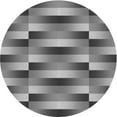 thumbnail image 1 of Ahgly Company Tapis d'Intérieur Lavable en Machine Rond Gris Transitionnel, 5 Pieds Rond, 1 of 7