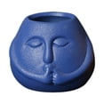 thumbnail image 1 of Almencla Funny Cartoon Planter Artwork Creative Flowerpot for Farmhouse Entryway Cafe Blue, 1 of 8
