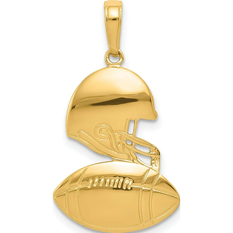 Gold clearance football pendants