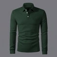 thumbnail image 6 of Vetsdori Long Sleeve Tshirts for Men Sweatshirt Winter Pullover Button up Work Plain Collar Casual Mens Tops, 6 of 9