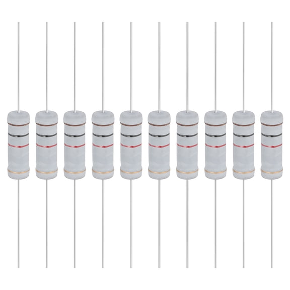 Uxcell 10Pcs 1K Ohm 5W Metal Oxide Film Resistor, 5% Tolerance, Resistor Axial for DIY Circuits