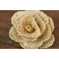 thumbnail image 2 of Event Decor Burlap Flowers 2 inch flowers 6 pieces per package CREAM, 2 of 4