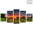 thumbnail image 1 of 5Pcs Oil Painting Wall Art Canvas Picture Abstract Sunflowers Print Home Decor No Frame Gift, Type 2, 1 of 7