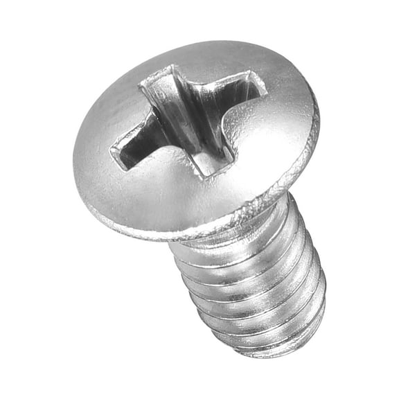 Uxcell Phillips Cross Recessed Countersunk Head Screws Bolts (M8-1.25x20) 25Pcs, 304 Stainless Steel Flat Head Screws