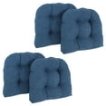 thumbnail image 1 of Blazing Needles Microsuede U Shaped Indoor Chair Cushion - Set of 4, 1 of 2