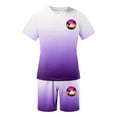 thumbnail image 3 of toraway Autumn Mens Suits 2 Piece Set Men's Summer Short Sleeved Round Neck Home Short Sleeved T Shirt Set XXL, 3 of 4