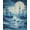 Blue, Pattern 3, variant on ODIKA 8'x10' Machine Washable Non-Slip Area Rug, Vintage Nautical Map With Compass Rose Anchor Design Sea Creature High Traffic Rug, Blue Beige, 38769