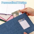 thumbnail image 4 of Small Photo Album, 5x7 Linen Cover Picture Book Hold 52 Photos, Purple, 4 of 7