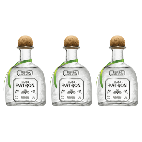 Pack de 3 Patron Silver 700 ml