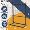 thumbnail image 5 of Freestanding Vertical Bike Storage Rack - Heavy-Duty 5-Bike Floor Stand for MTB, Road, 300lb Load Rating Garage Organizer, 5 of 7