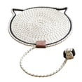 thumbnail image 4 of Cat Scratch Mat Interactive Cats Sleeping Mat with Ball for Carpet Couch Bed white, 4 of 9