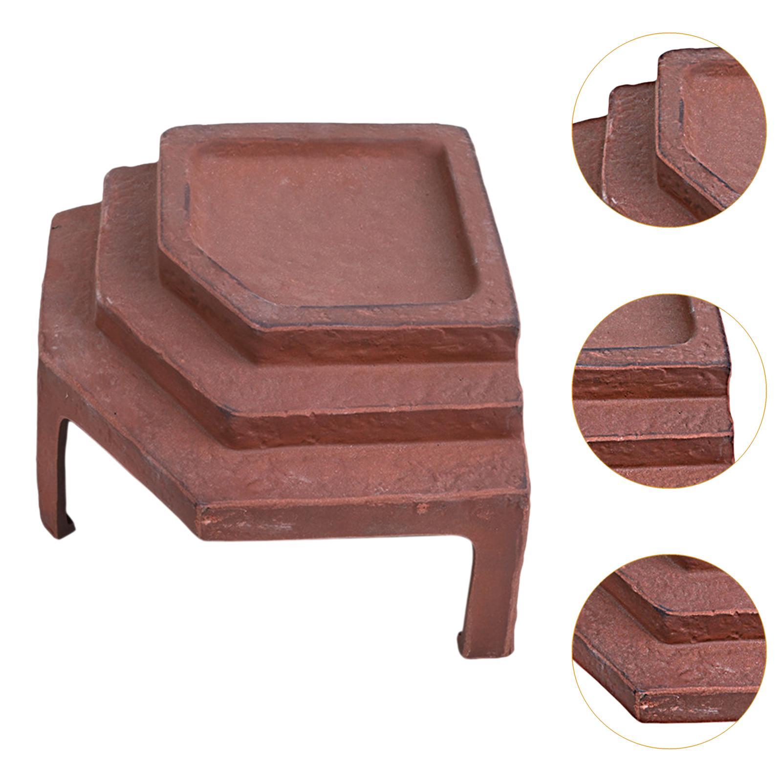 CarpNettore Turtle Basking Platform Ceramic Aquarium Decoration for Frog Terrapin Geckos
