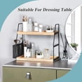 thumbnail image 3 of Organizador de baño Nroech para encimera de 2 niveles con bandeja de madera, 3 of 7