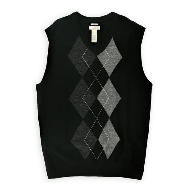 SuΓ©ter Chaleco Dockers Argyle Slim Fit Hombre Negro Grande