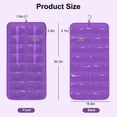 thumbnail image 2 of Hanging Sunglasses Organizer, TSV Dust Proof Sunglasses Storage Case Wall Mounted, Dual-Sided Eyeglasses Jewelry Holder with 32 Clear Slots, Purple, 2 of 7