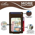 thumbnail image 3 of Clasico Men's RFID Blocking Money Clip Wallet Full Grain Leather Magnetic, Brown, 3 of 6
