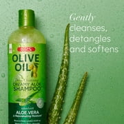 ORS Olive Oil Deep Cleansing Creamy Aloe Shampoo for All Hair Types, Moisturizing, 16 fl.oz.