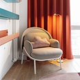 thumbnail image 3 of Designer Model Room Bedroom Balcony Sofa Chair Light Luxury Net Red Backrest Wabi-sabi Style Modern Fashion Single My Lux Decor Round, 3 of 12