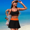 thumbnail image 2 of Zpanxa Sporty Two Piece Set Women's Bikini with Attached Swim Skirt for Active Wear Beach Sports and Water Activities, 2 of 5