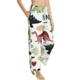 thumbnail image 2 of Daiia Cute Dinosaurs Women's Sleep Pant with Pockets and Drawstring,Pajama Pants-Large, 2 of 9