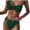 A-Olive Green, variant on Wyobmus Women One Shoulder Bikini Set O Ring Two Piece Swimsuit High Cut Cheeky Bathing Suit A-Olive Green