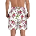 thumbnail image 3 of Naloa Lilies Flowers Men's Beach Shorts, Surfing shorts, Swim trunks, Quick Dry Swim Trunks for Surfing Beach Fun - X-Large, 3 of 9