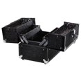 thumbnail image 2 of Caboodles 8.5 Inches Black Print Cosmetic Train Case - 4 Tray, 2 of 2