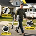 thumbnail image 3 of HBTower 8.5FT Aluminum Telescoping Ladder, 330LBS Heavy Duty Capacity, Multi-Purpose Collapsible Extension Ladder for Home, RV, Outdoor, 3 of 9