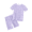 Light Purple Flowers, variant on Oudiya Girls Pajamas Cute Pjs Set Lettuce Trim Snug Fit Loungewear Summer Kid Sleepwear, 2-12Y