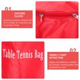 thumbnail image 5 of Raindrops Red Rectangular Pong Sports Bag with Oxford Fabric for Training and Athletes - 1 Set, 5 of 5