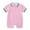 Pink, variant on Baby Rompers Boy Baby Summer Short Sleeve Pullover Romper Solid Soft Breathable Gentleman Jumpsuit Baby Rompers Girl Yellow 18 Months-24 Months