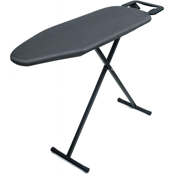 12"x36" Ironing Board with Heat Resistant Cover and Thicken Felt Pad, Folding Adjustable Height Compact Ironing Board,Light Weight,Easy to Storage,Black