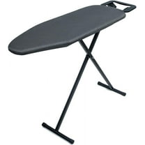 12"x36" Ironing Board with Heat Resistant Cover and Thicken Felt Pad, Folding Adjustable Height Compact Ironing Board,Light Weight,Easy to Storage,Black