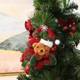 thumbnail image 1 of xihome Juego de adornos navideños de tela hechos a mano para el rbol, con figuras de Pap Noel y muñeco de nieve. Decoraciones colgantes para el hogar y la oficina durante las fiestas., 1 of 6