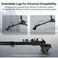 thumbnail image 5 of SmallRig Universal Photography Tripod Dolly, Heavy Duty with 3" Rubber Wheels, Adjustable Legs and Carry Bag, 33 lbs Capacity Tripod Wheels for Canon for Sony Cameras Camcorder Video Lighting- 3986, 5 of 10