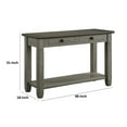 thumbnail image 6 of Rome 48 Inch Sofa Table- Rectangular- 2 Drawers- Brown- Gray- Solid Wood, 6 of 6