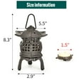 thumbnail image 2 of Sungmor Cast Iron Candle Holder, Decorative Garden Hanging Lantern, Vintage Tabletop Tealight Candle Holder, Home Porch Patio Decor, Candle Stand for Votive Candle, Flameless Candle, 2 of 7